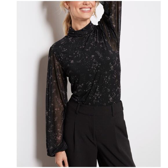 SANCTUARY | Night Dream Mesh Turtleneck | L - Picture 1 of 4